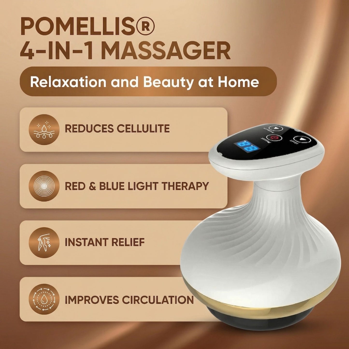 Pomelli's® Quadruple Action Anti-Cellulite Body Massager