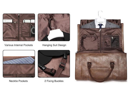 Leather Duffel Bag for Men & Women Travel Bag MK 081 – Handmade 22x12x12 in / 56x30x30 cm