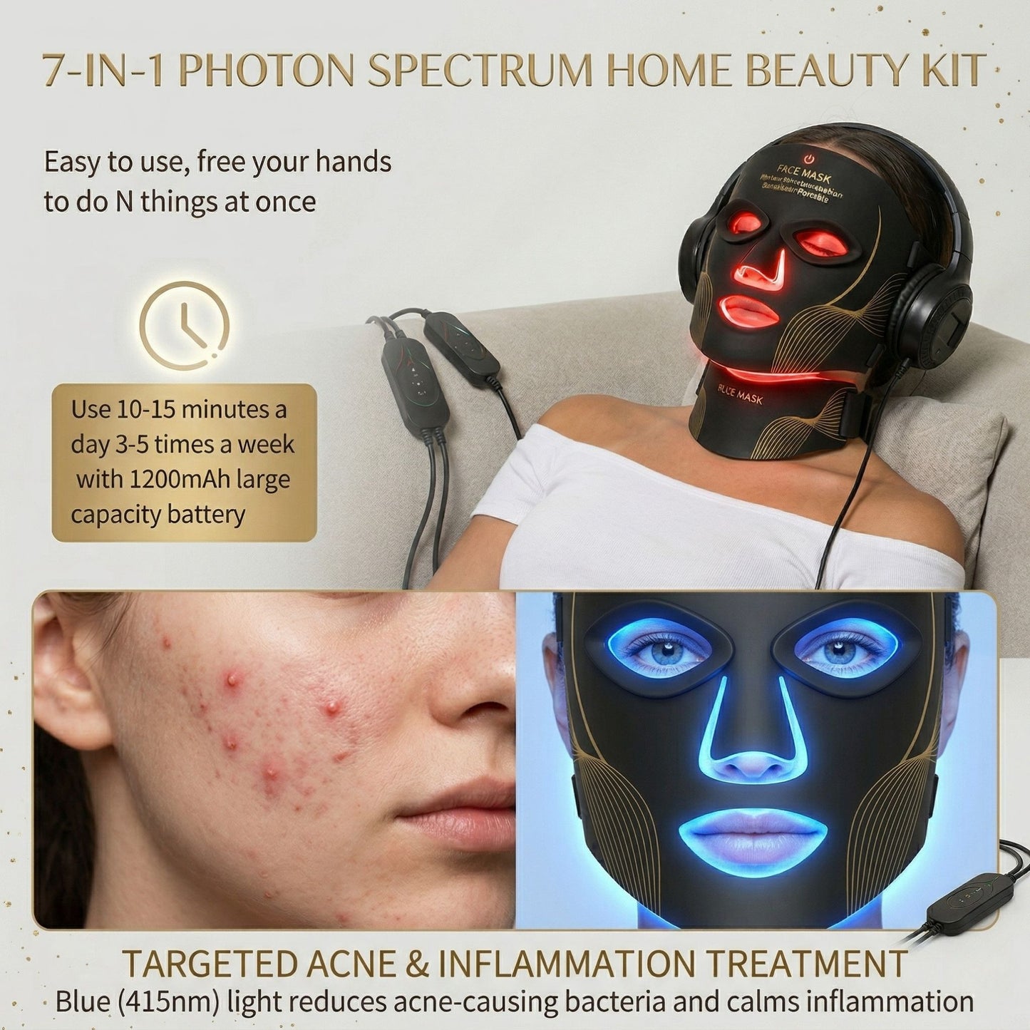 Pomelli’s® Lumora Series™ LED Light Contour Mask